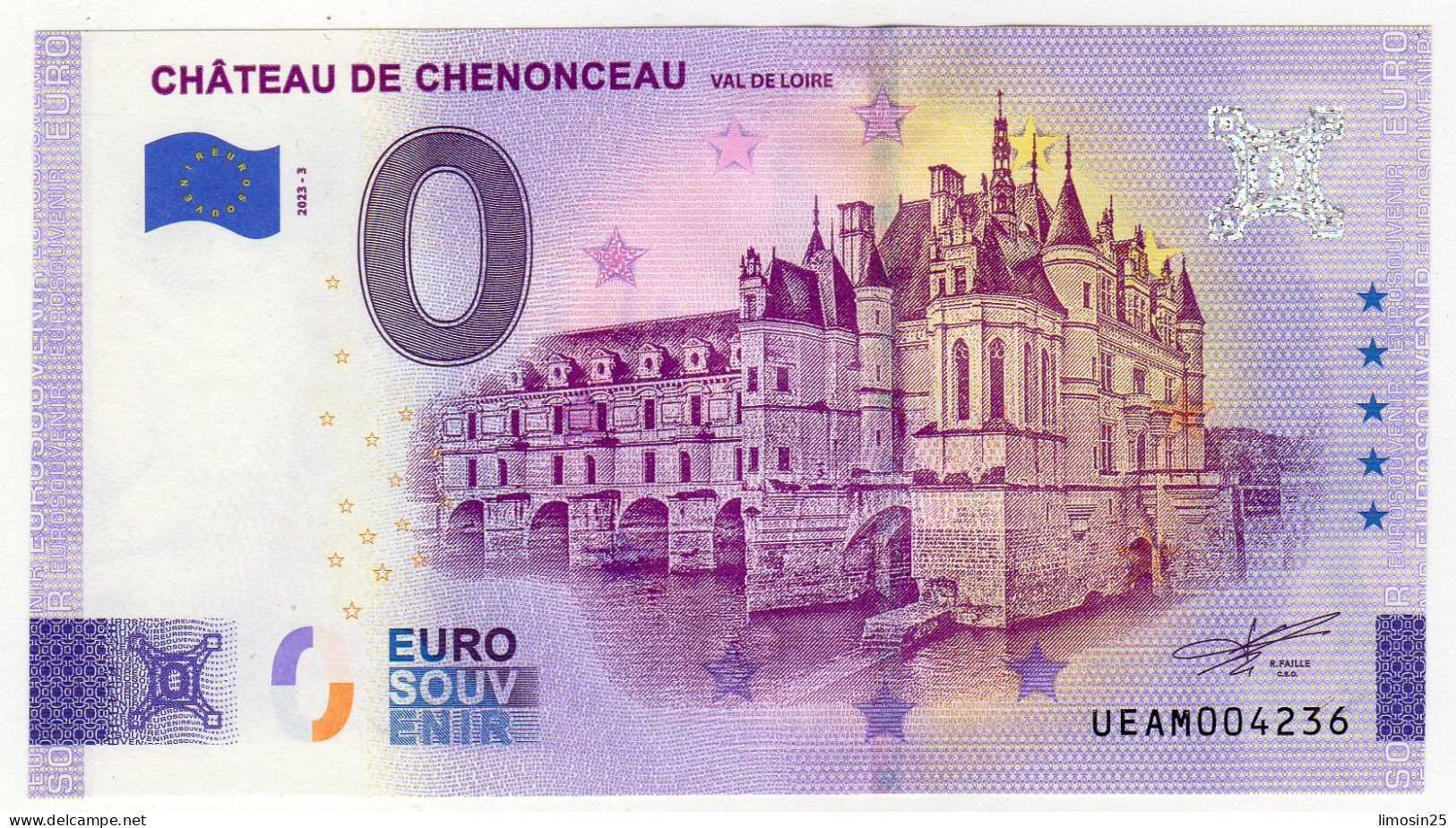 Chateau De Chenonceau (37) - 2023 - Fiktive & Specimen