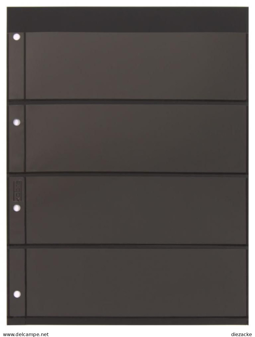 Kobra Einsteckblätter Schwarz E24 Mit 4 Streifen (10er Pack) Neu ( - Autres & Non Classés
