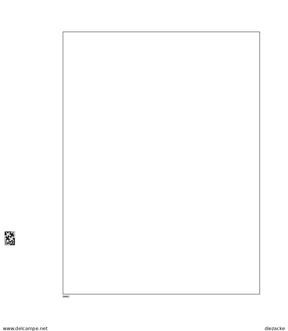 DAVO Blankoblätter Luxus Mit Randlinie DV10022, 20 Blatt Neu ( - Blank Pages