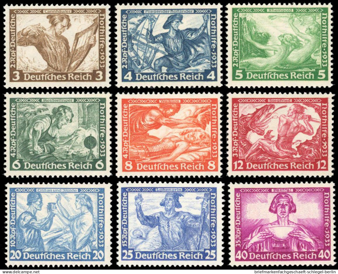 Deutsches Reich, 1933, 499-507, Postfrisch - Sonstige & Ohne Zuordnung