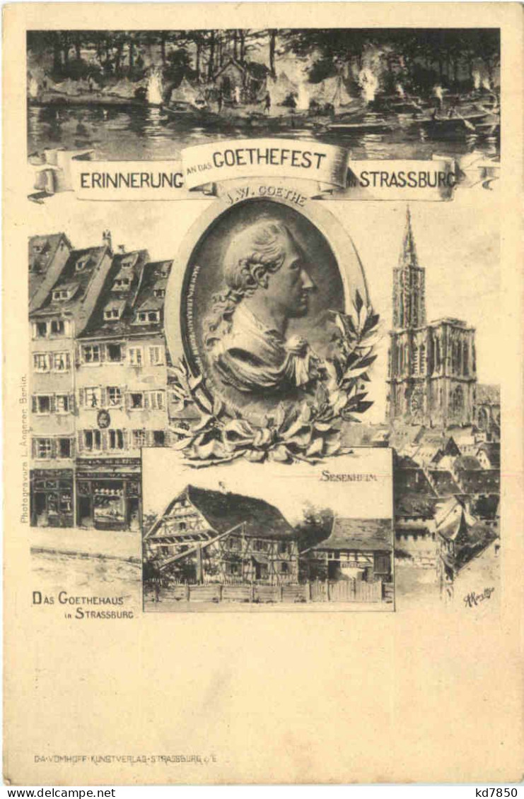 Erinnereung An Das Goethefest In Strassburg - Strasbourg