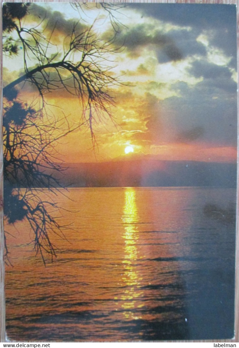 ISRAEL TIBERIAS KINNERET LAKE GALILEE SEA GOLAN HIGHTS CARTE POSTALE CARTOLINA ANSICHTSKARTE POSTCARD POSTKARTE CARD - Israel