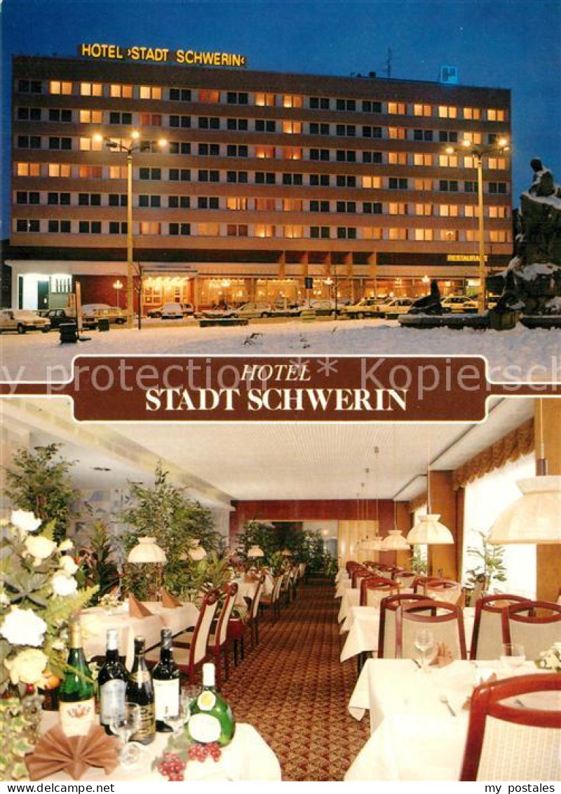 73614512 Schwerin Mecklenburg Hotel Stadt Schwerin Gastraum Schwerin Mecklenburg - Schwerin