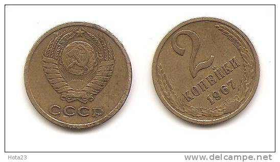 Russia 2 Kopeek 1967   Year  EX  USSR - Russia