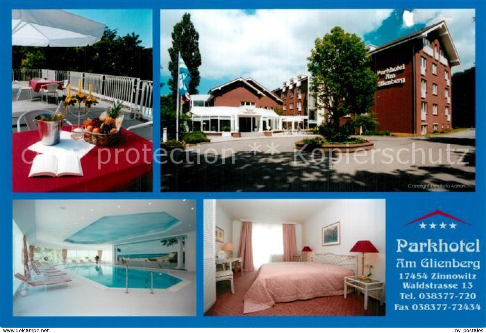73614507 Zinnowitz Ostseebad Parkhotel Am Glienberg Terrasse Pool Gaestezimmer Z - Zinnowitz