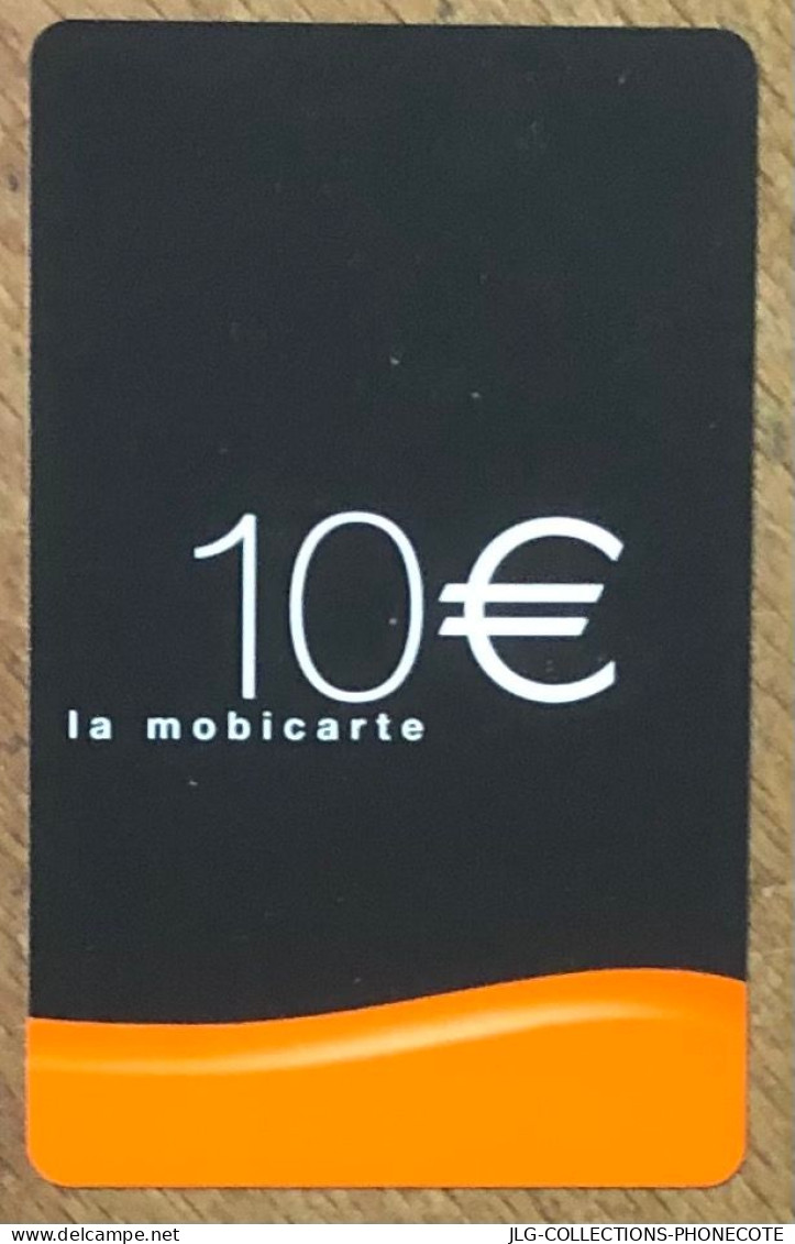 ORANGE MOBICARTE 10 EUROS SPÉCIMEN MBC MOBI GSM SCHEDA PHONE CARD PREPAID PREPAYÉE CALLING CARTE TELECARTE - Nachladekarten (Refill)