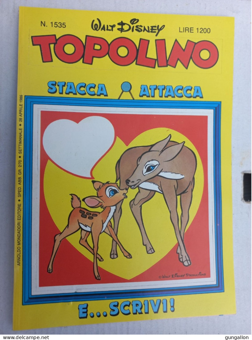Topolino (Mondadori 1985) N. 1535 - Disney