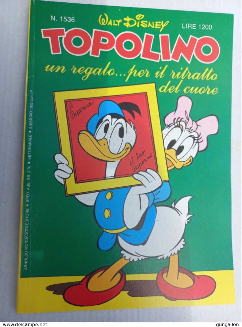 Topolino (Mondadori 1985) N. 1536 - Disney