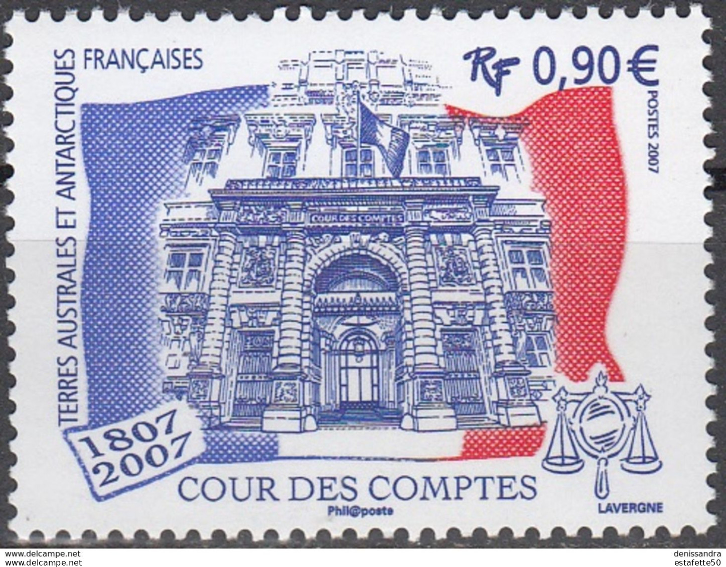 TAAF; 2007; TP N° 471 ; Cour Des Comptes ;NEUFS**;MNH - Años Completos
