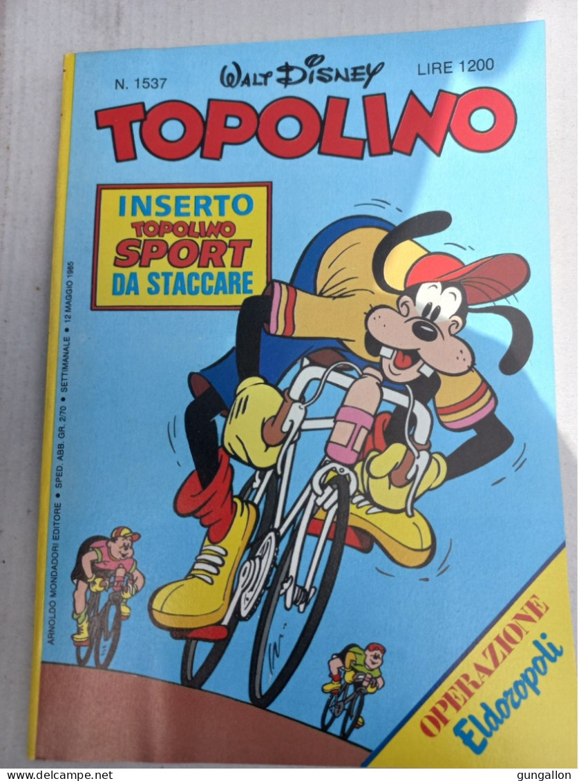 Topolino (Mondadori 1985) N. 1537 - Disney