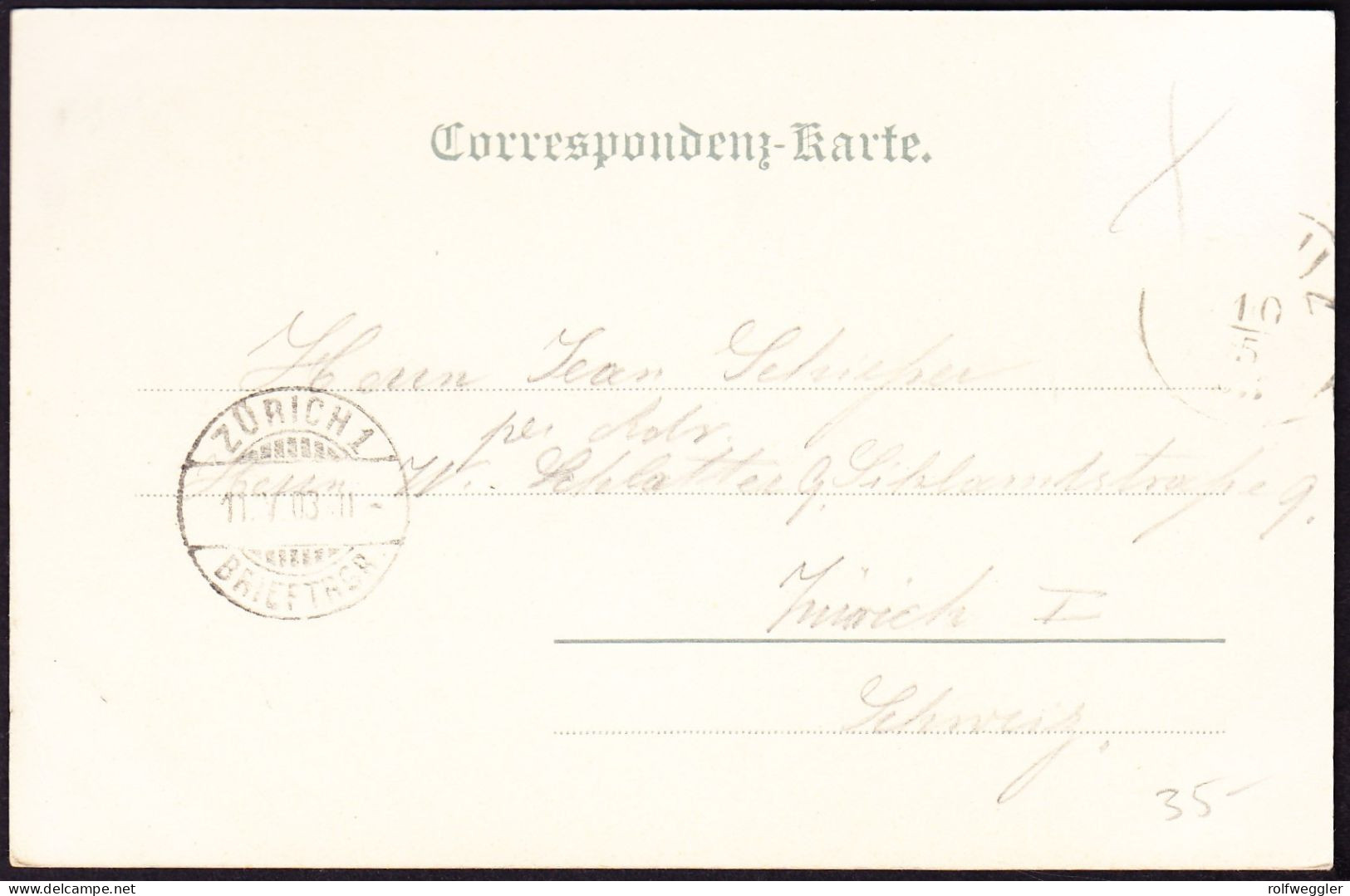 1903 Gelaufene AK, 5teilig, Gruss Aus Vaduz. Marke Abgelöst. - Liechtenstein