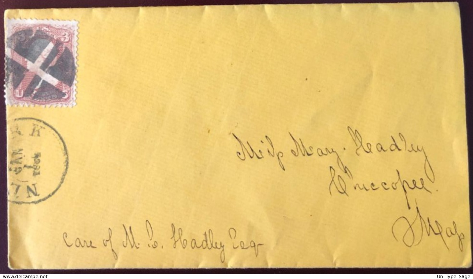 Etats-Unis N°19, Enveloppe De New-York - Voir Cachet - (B1335) - Marcophilie