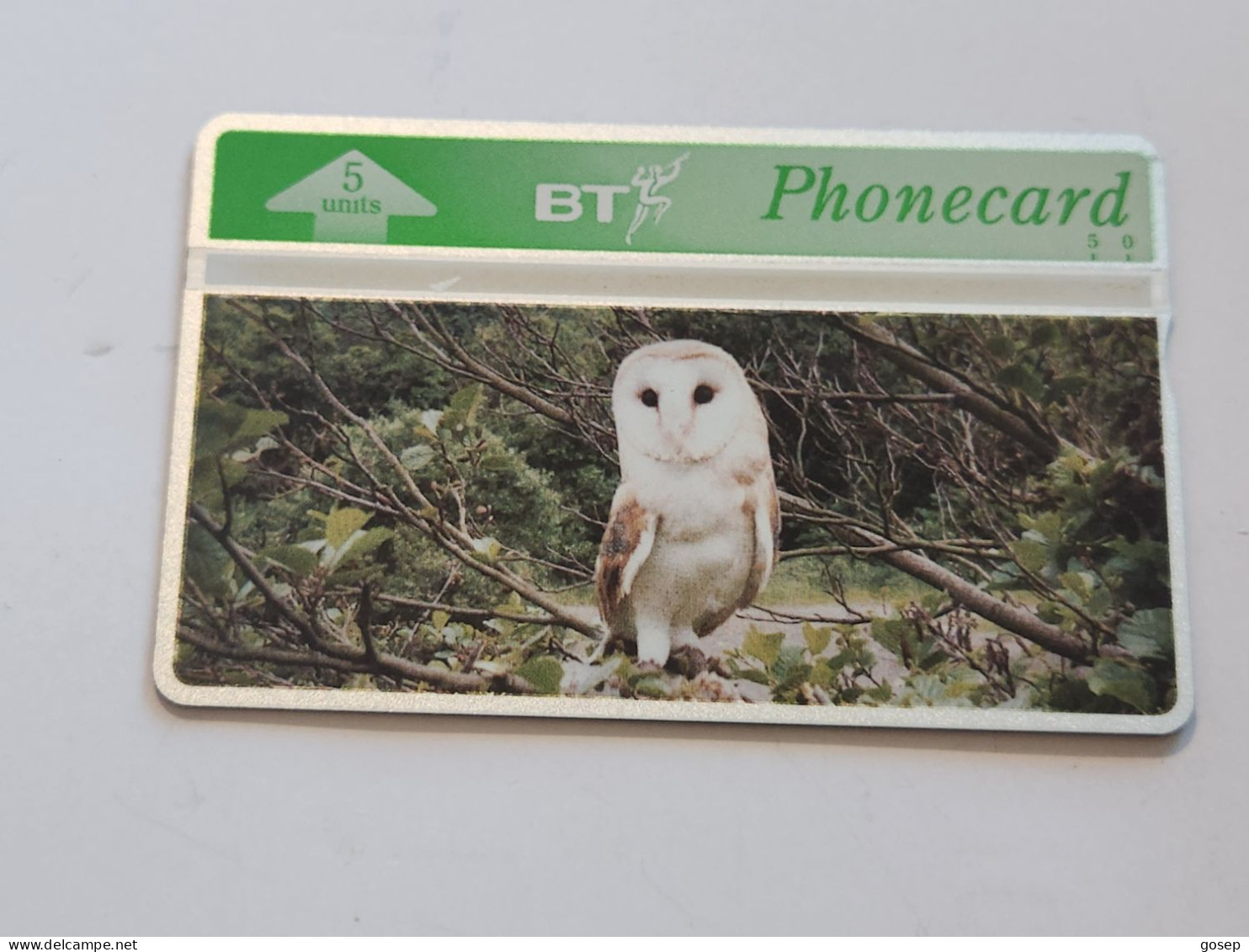 United Kingdom-(BTG-350)-Birds Of Prey-(1)-Barn Owl-(316)(5units)(407A78186)(tirage-500)-price Cataloge-8.00£-mint - BT Algemene Uitgaven