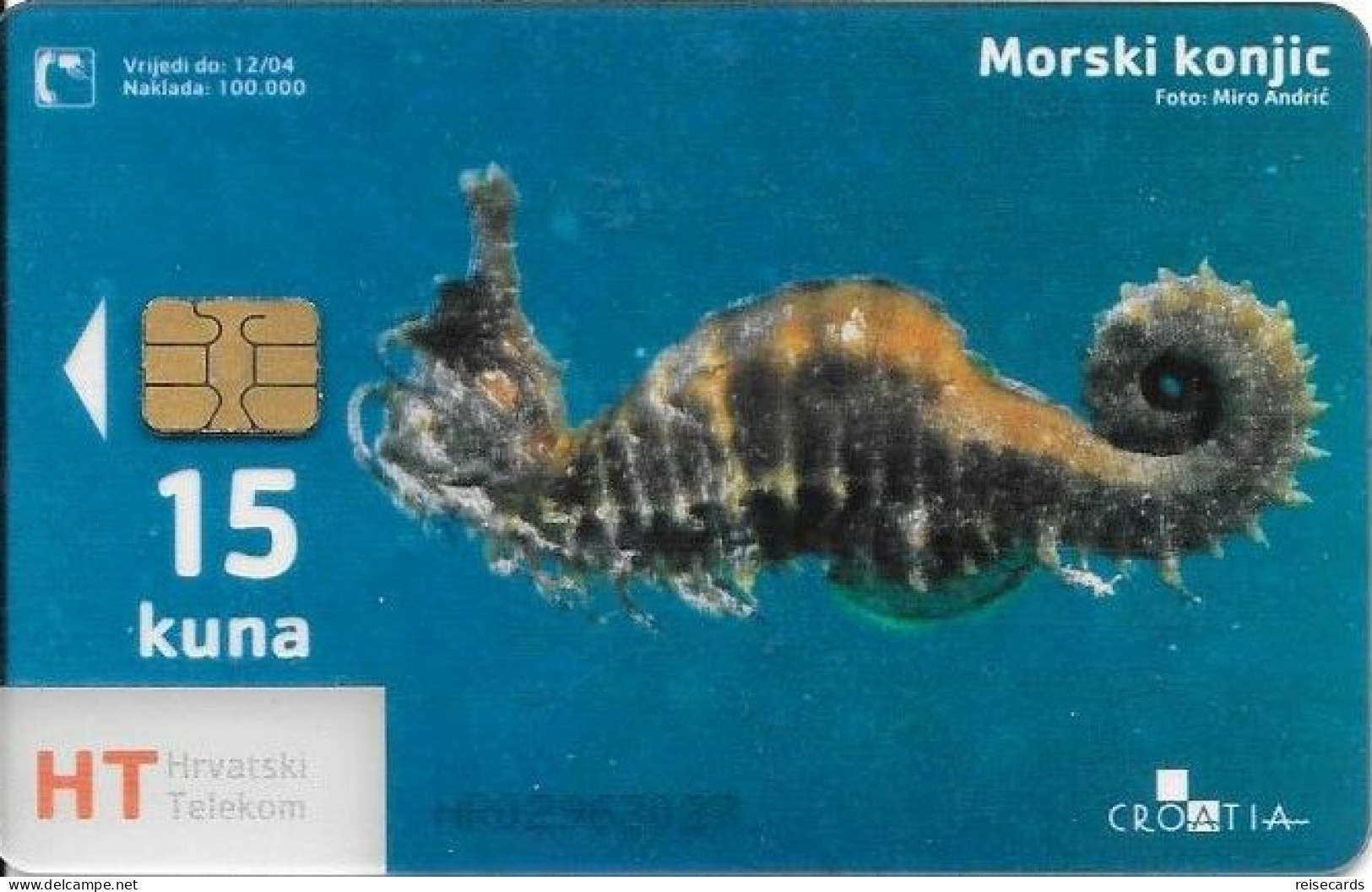 Croatia: Hrvatski Telekom - Underwater World, Morski Konjic. Transparent - Kroatien