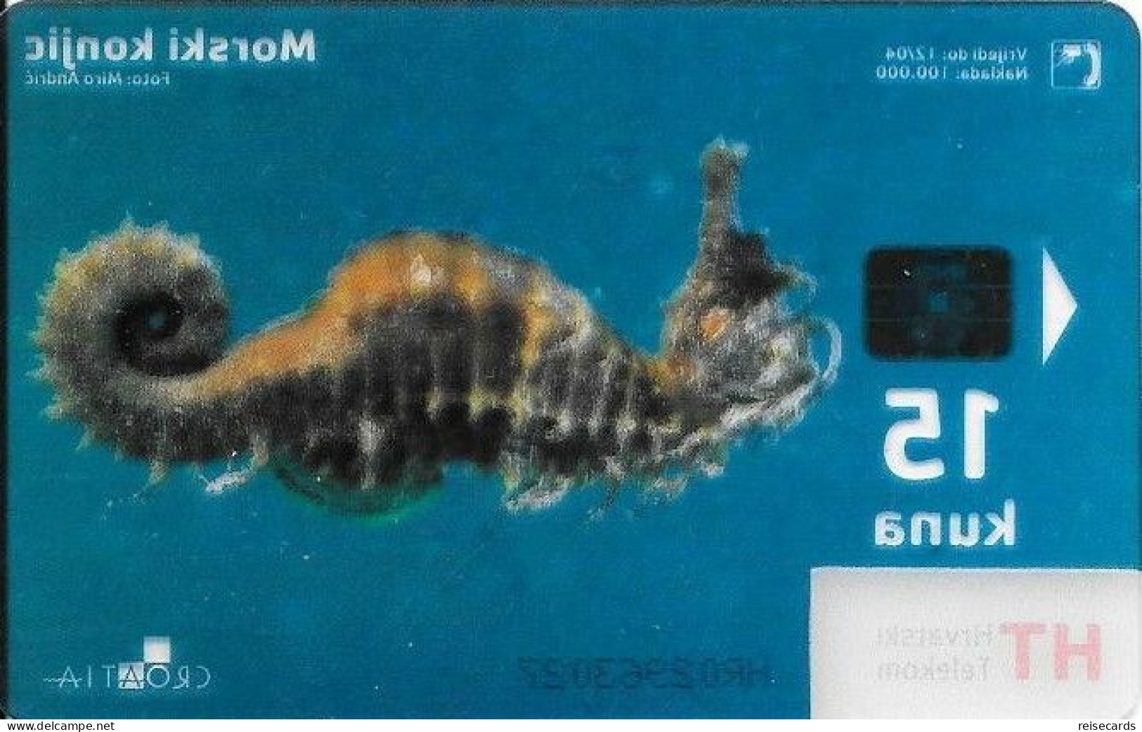 Croatia: Hrvatski Telekom - Underwater World, Morski Konjic. Transparent - Kroatië