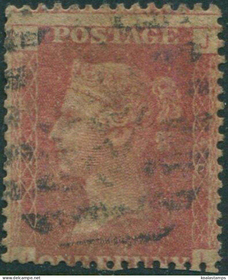 Great Britain 1858 SG43 1d Red QV LJJL Plate 146 Fine Used (amd) - Ohne Zuordnung