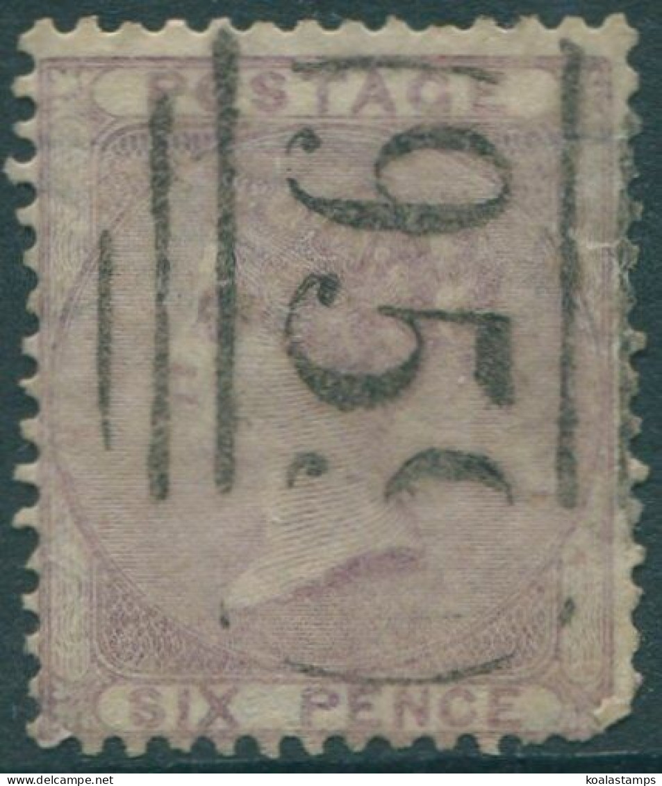 Great Britain 1856 SG70 6d Pale Lilac QV #2 FU (amd) - Andere & Zonder Classificatie