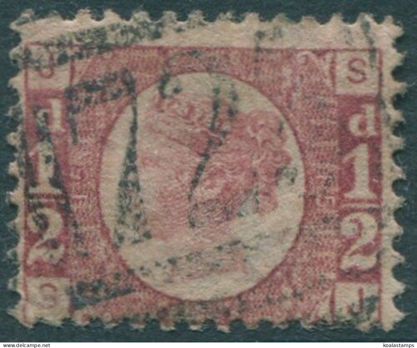Great Britain 1870 SG49 ½d Rose QV JSSJ Plate 5 FU (amd) - Other & Unclassified