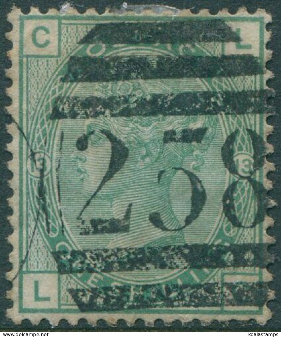 Great Britain 1873 SG150 1s Green QV CLLC Plate 13 FU (amd) - Other & Unclassified