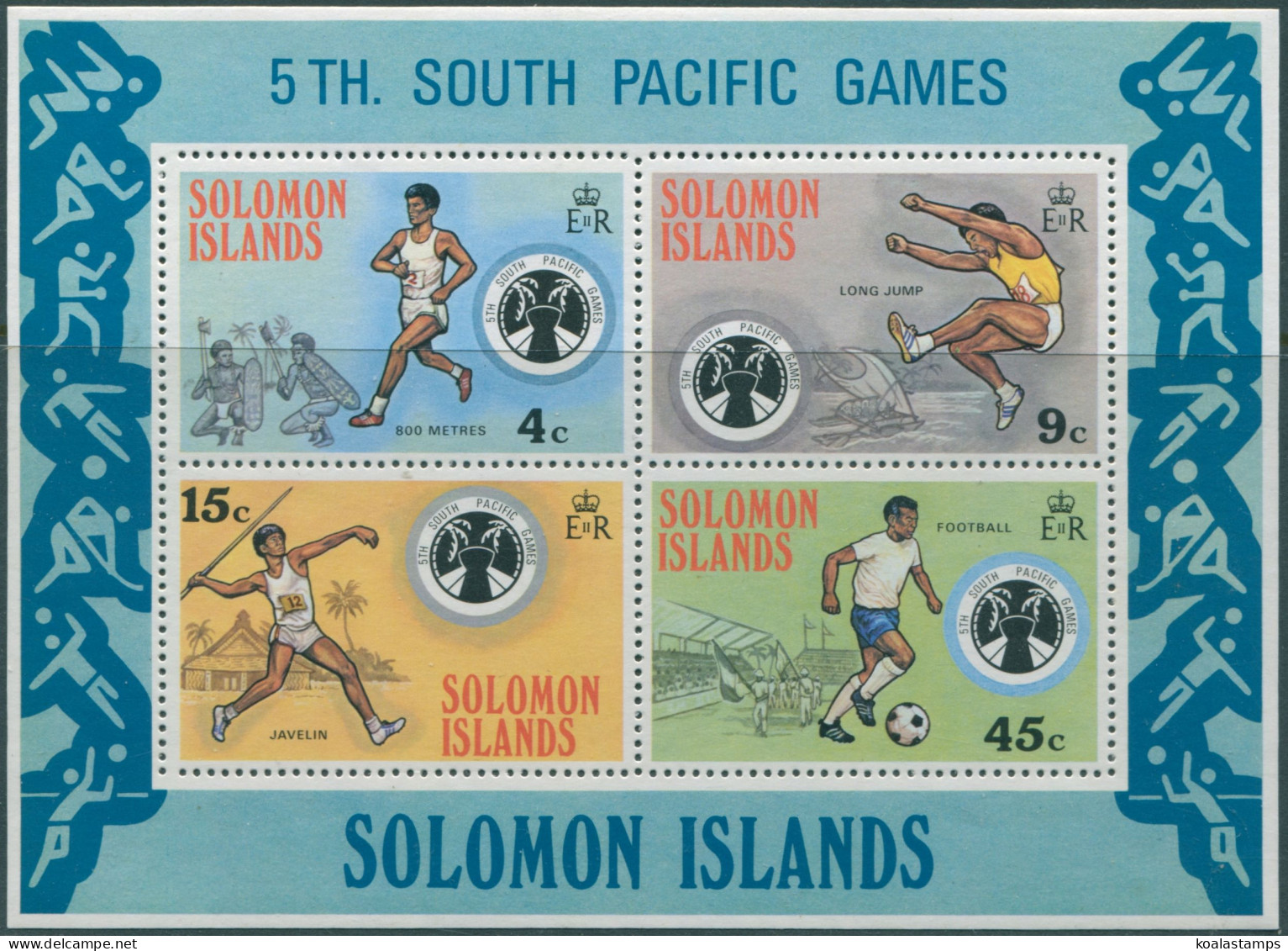 Solomon Islands 1975 SG280 South Pacific Games MS MNH - Salomon (Iles 1978-...)