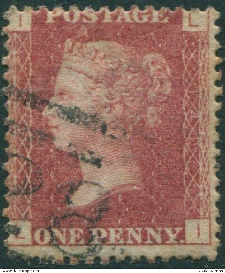 Great Britain 1858 SG43 1d Red QV ILLI #2 Plate 142 Fine Used (amd) - Unclassified