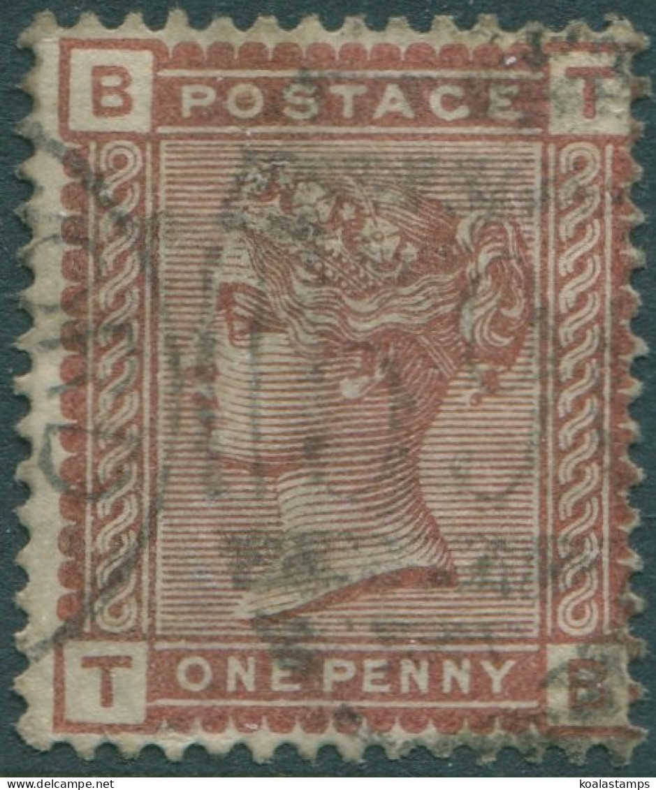 Great Britain 1880 SG166 1d Venetian Red QV BTTB FU (amd) - Sonstige & Ohne Zuordnung