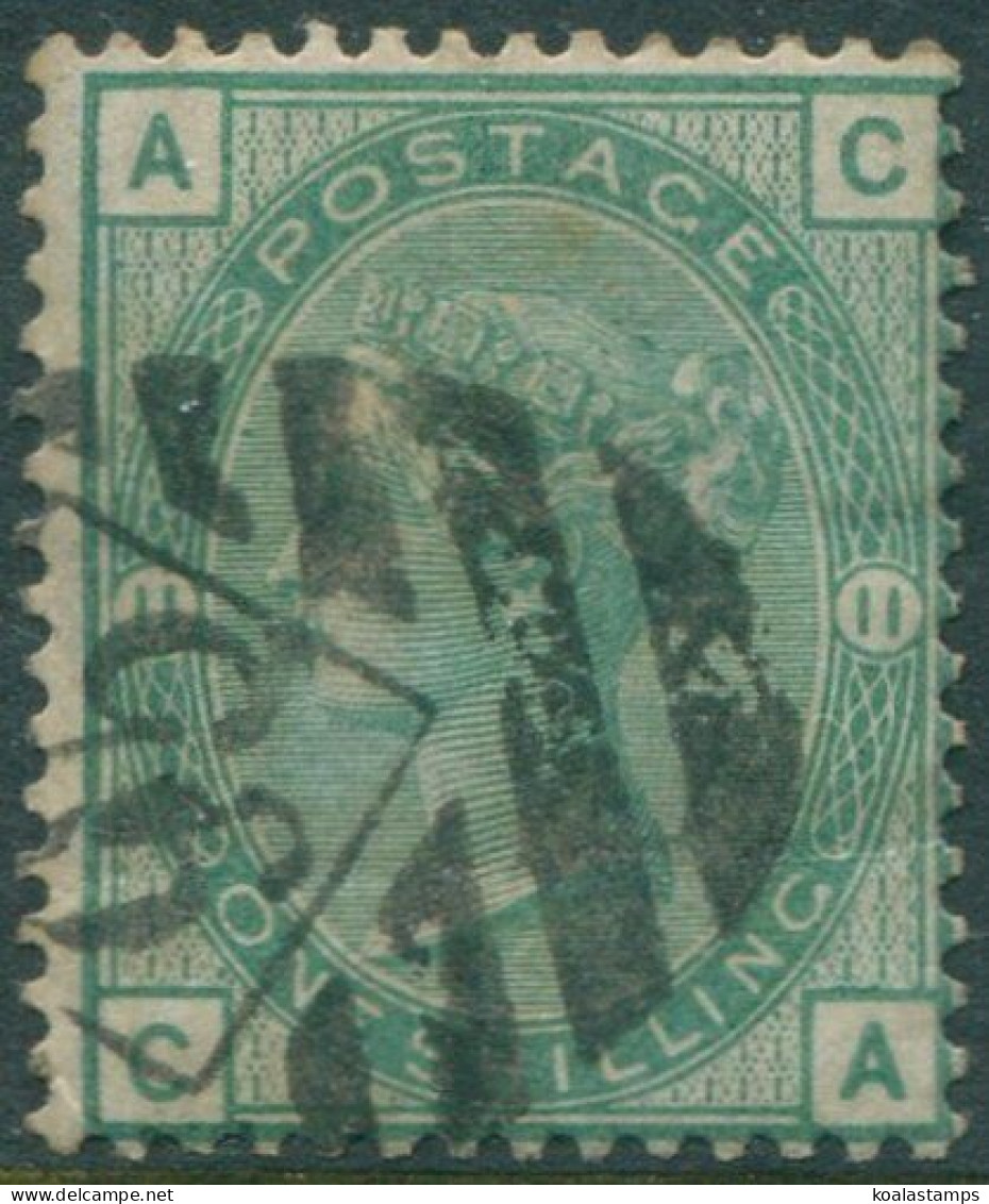 Great Britain 1873 SG150 1s Green QV ACCA Plate 11 FU (amd) - Otros & Sin Clasificación