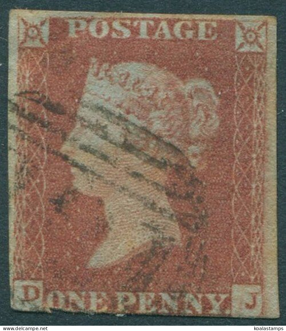 Great Britain 1854 SG8 1d Red-brown QV **DJ Imperf FU (amd) - Unclassified