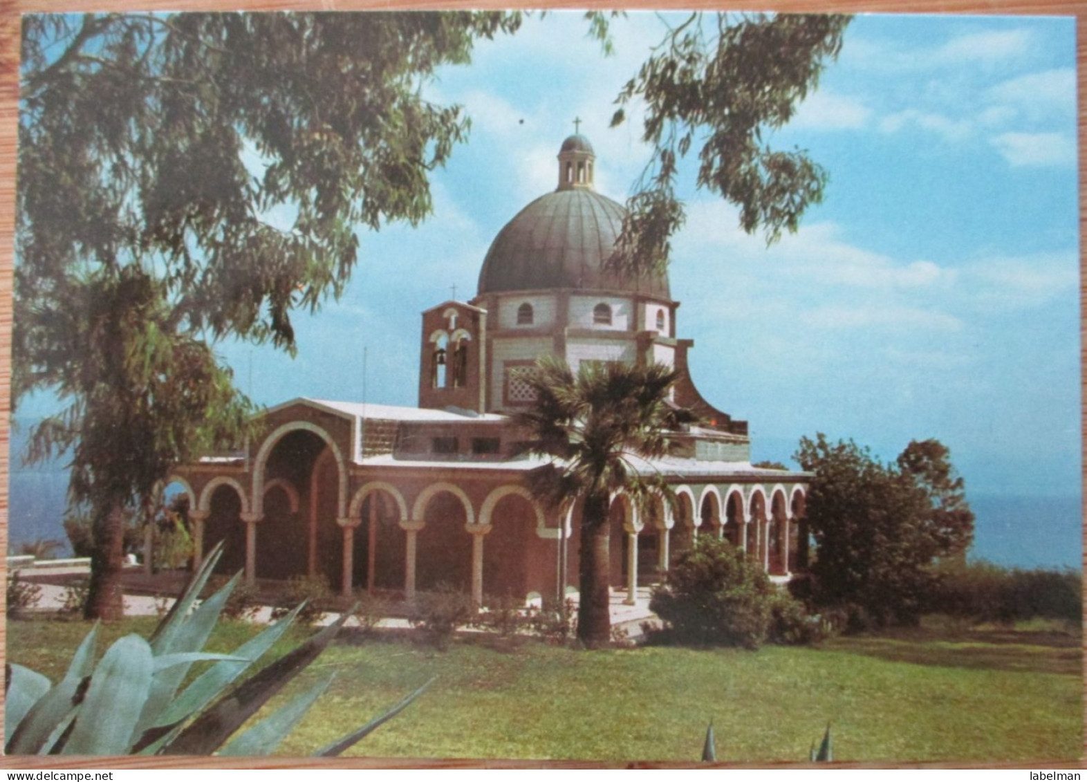 ISRAEL TIBERIAS GALILEE SEA CHURCH BEATITUDES MOUNT POSTCARD CARTE POSTALE ANSICHTSKARTE CARTOLINA KARTE CARD PC - Israel