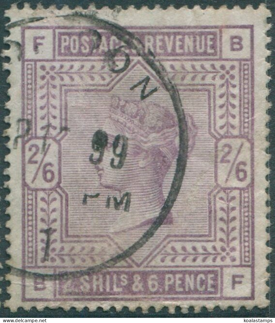 Great Britain 1883 SG178 2s.6d Lilac QV FU (amd) - Other & Unclassified