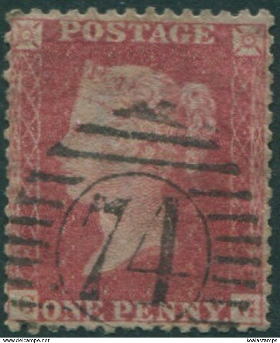 Great Britain 1854 SG29 1d Red-brown QV **GG Large Crown Wmk Perf 14 FU (amd) - Zonder Classificatie