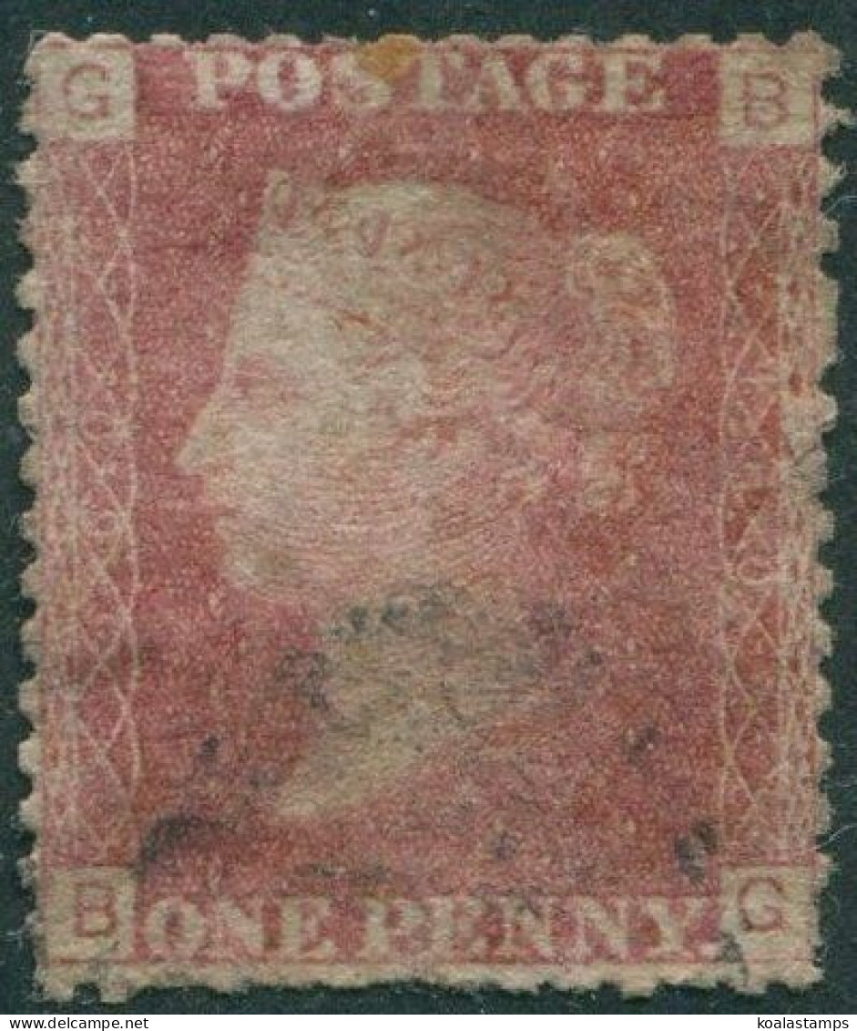 Great Britain 1858 SG43 1d Red QV GBBG Plate 160 Fine Used (amd) - Unclassified
