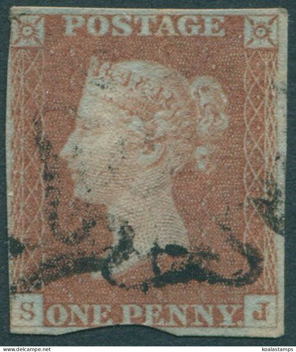 Great Britain 1854 SG9 1d Pale Red-brown QV **SJ Imperf FU (amd) - Sin Clasificación