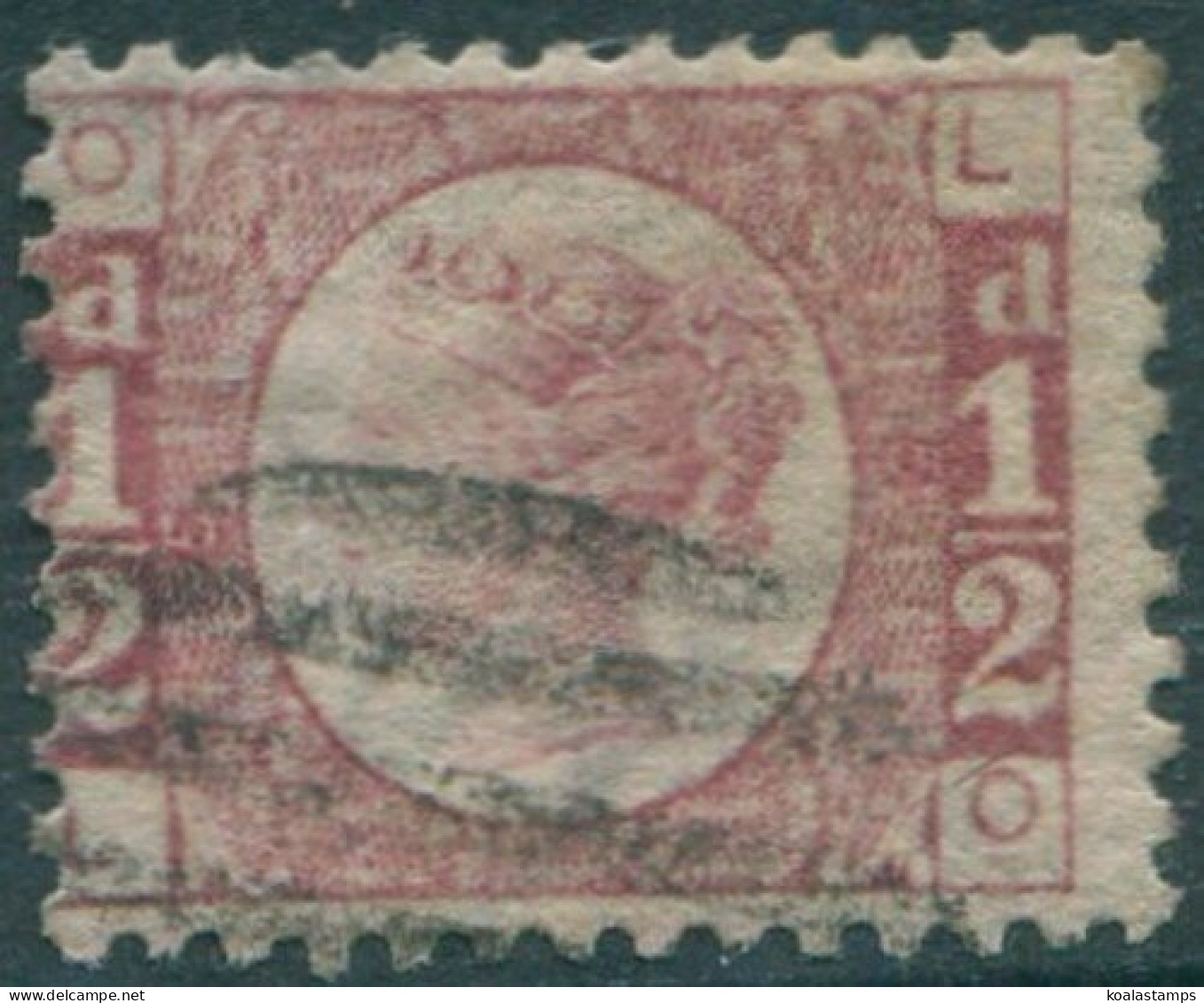 Great Britain 1870 SG49 ½d Rose QV OLLO Plate 5 FU (amd) - Sonstige & Ohne Zuordnung