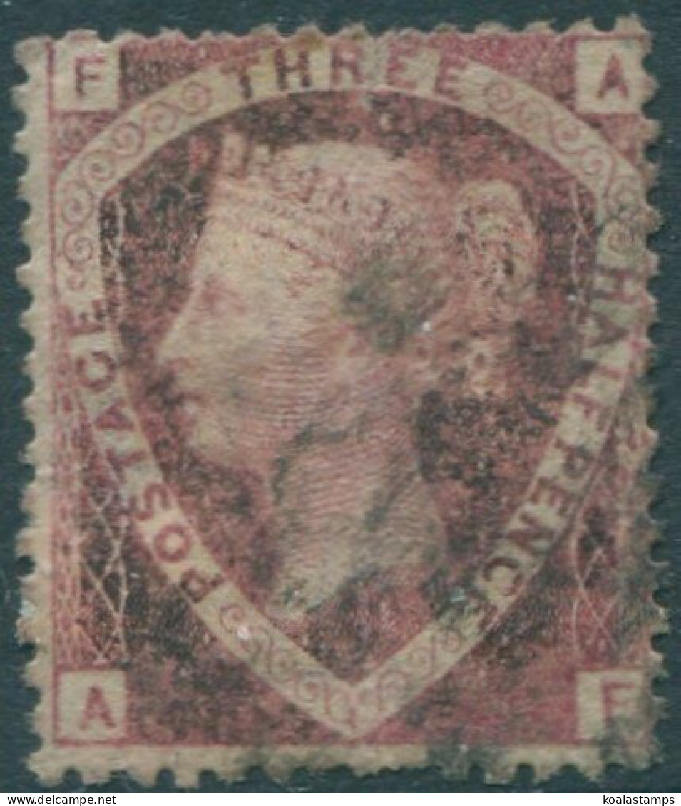 Great Britain 1870 SG52 1½d Lake-red QV FAAF FU (amd) - Altri & Non Classificati