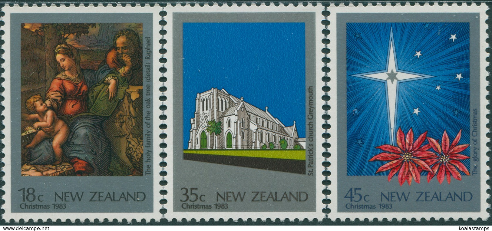 New Zealand 1983 SG1324-1326 Christmas Set MNH - Andere & Zonder Classificatie