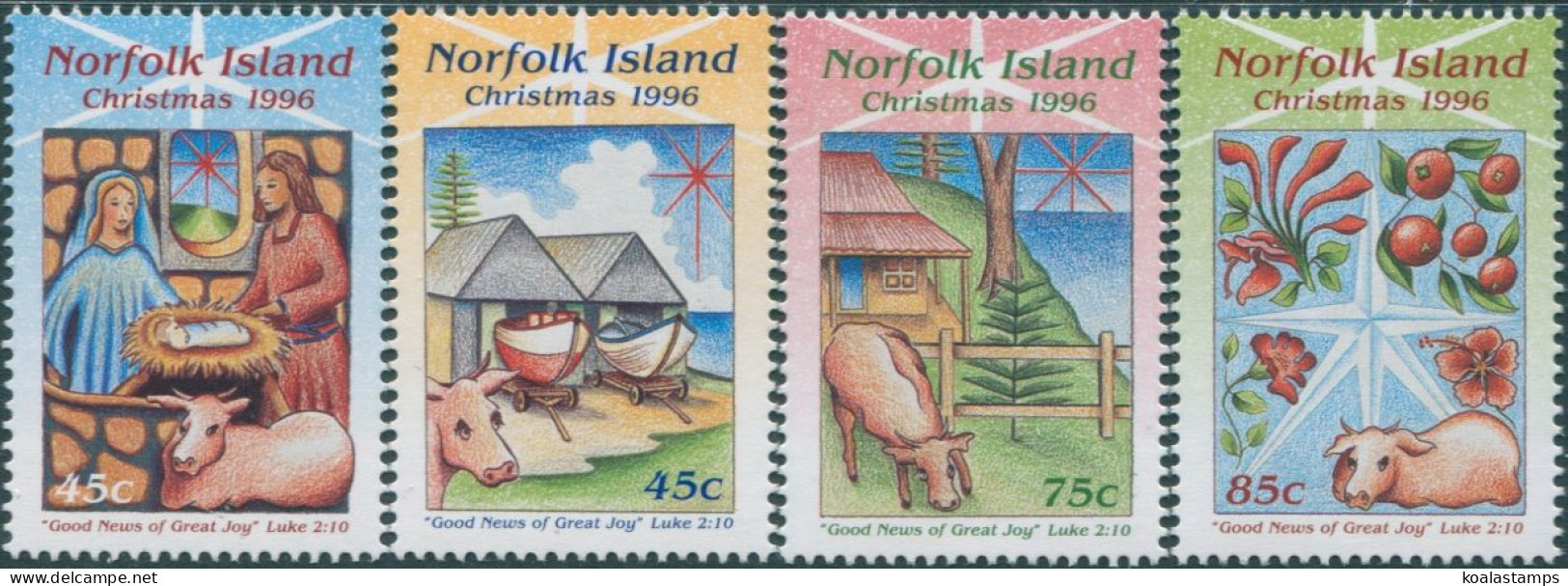 Norfolk Island 1996 SG628-631 Christmas Set MNH - Isla Norfolk