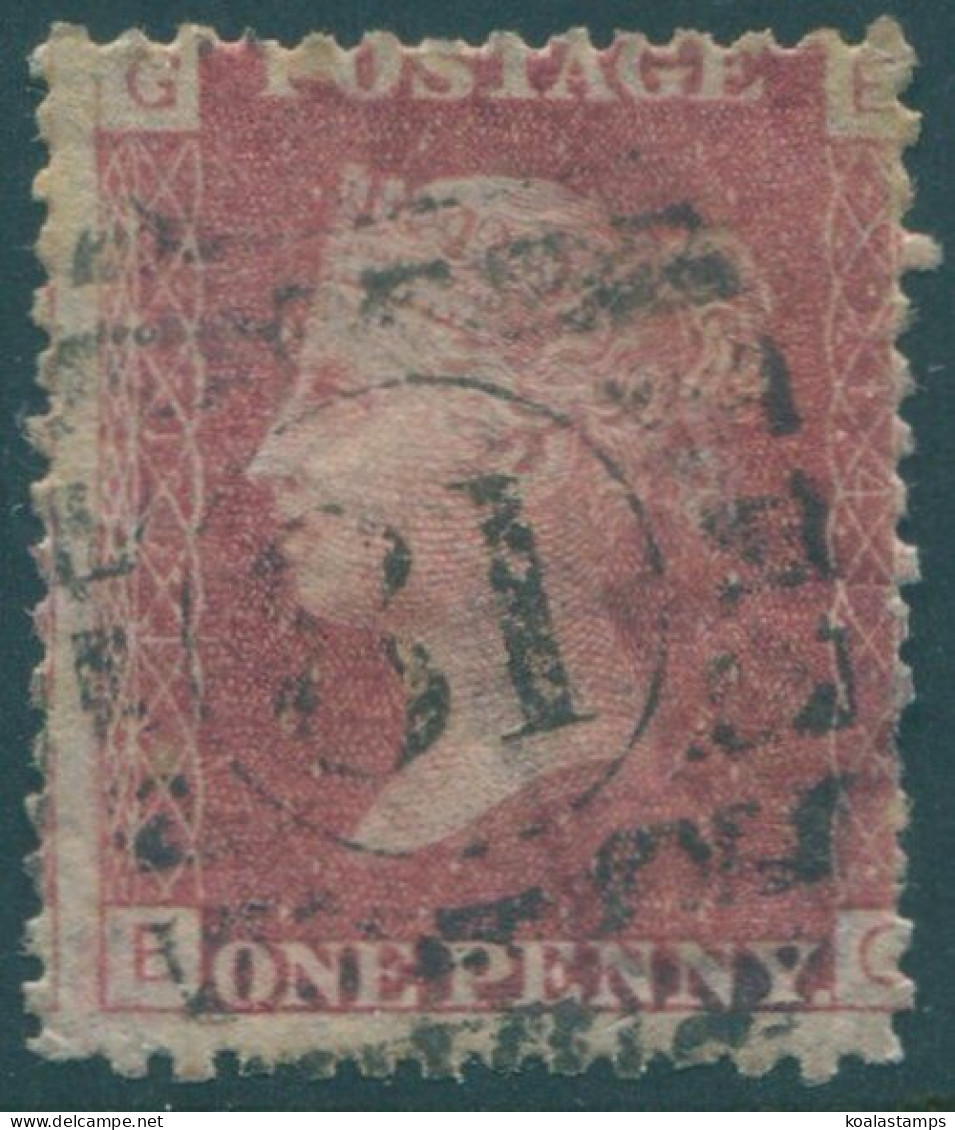 Great Britain 1854 SG36 1d Rose-red QV GEEG Plate 141 Perf 16 FU (amd) - Non Classés