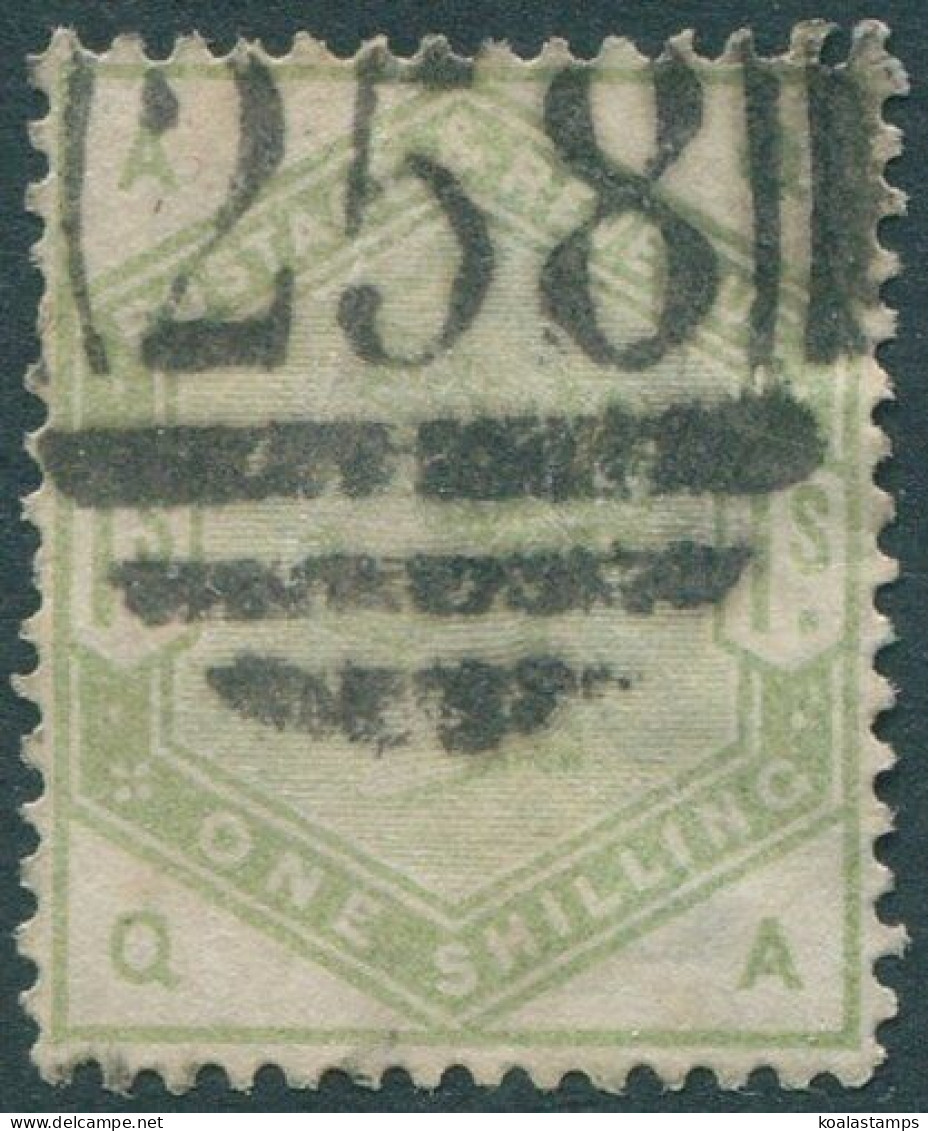 Great Britain 1883 SG196 1s Dull Green QV FU (amd) - Autres & Non Classés