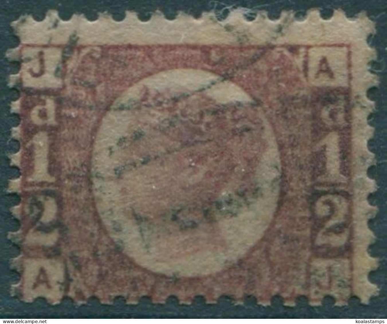 Great Britain 1870 SG49 ½d Rose QV JAAJ Plate 3 FU (amd) - Sonstige & Ohne Zuordnung