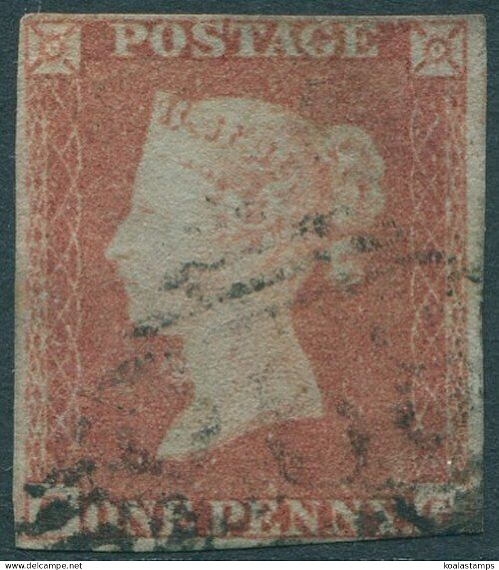 Great Britain 1854 SG8 1d Red-brown QV **AG Imperf FU (amd) - Non Classificati