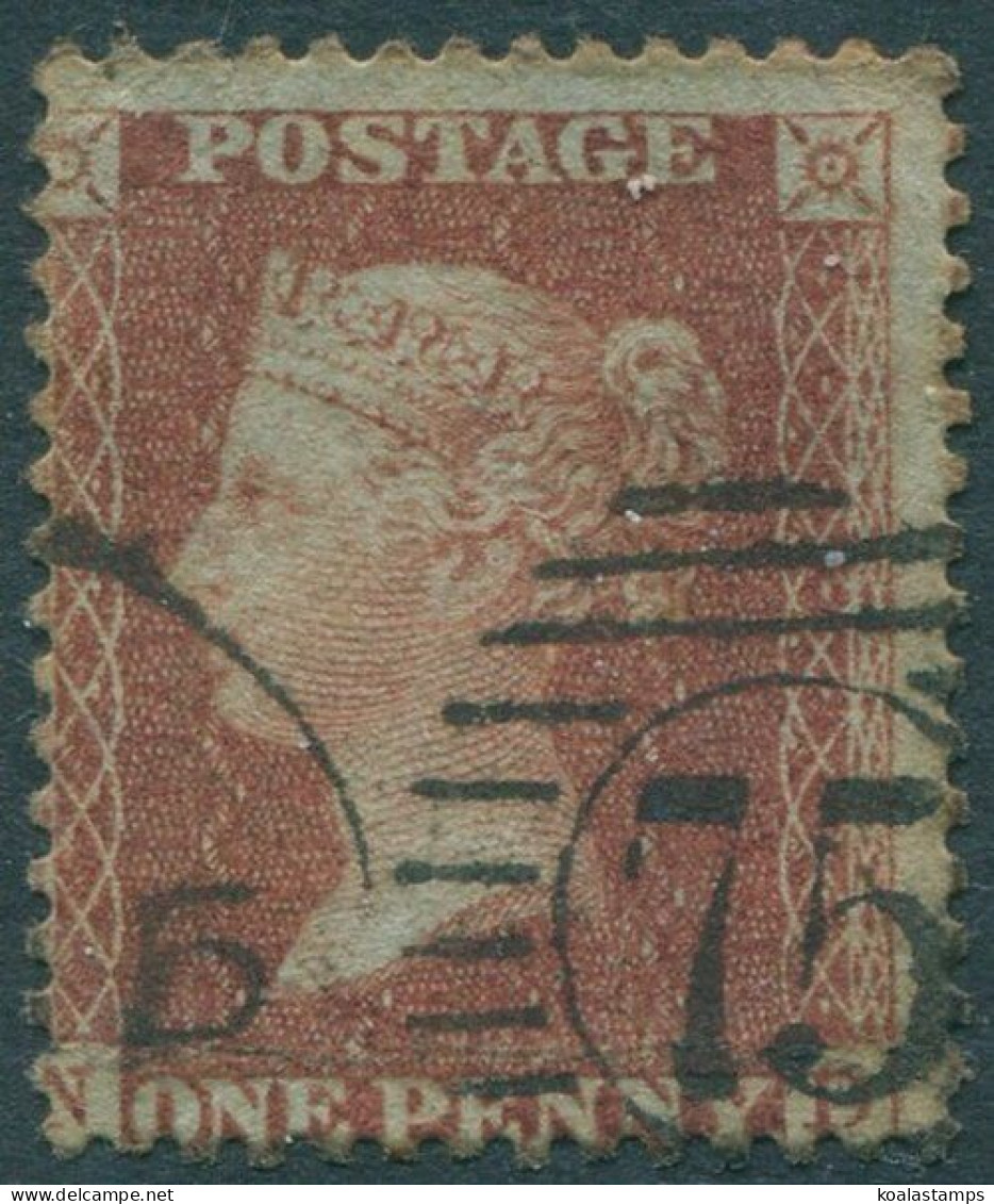 Great Britain 1854 SG29 1d Red-brown QV **ND Die 2 Perf 14 Blued FU (amd) - Non Classificati