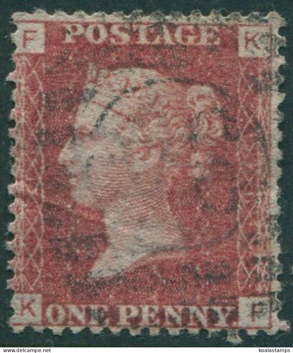 Great Britain 1858 SG43 1d Red QV FKKF Plate 116 Fine Used (amd) - Ohne Zuordnung