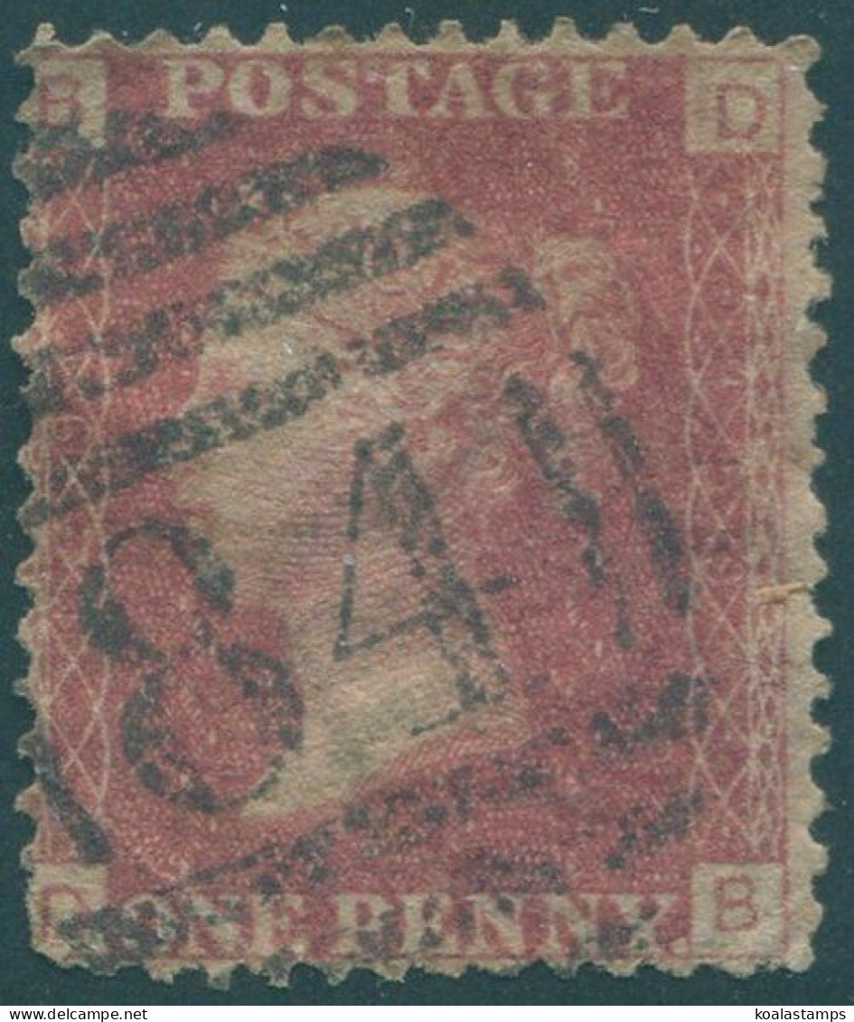 Great Britain 1854 SG36 1d Rose-red QV BDDB Plate 159 Perf 16 FU (amd) - Ohne Zuordnung