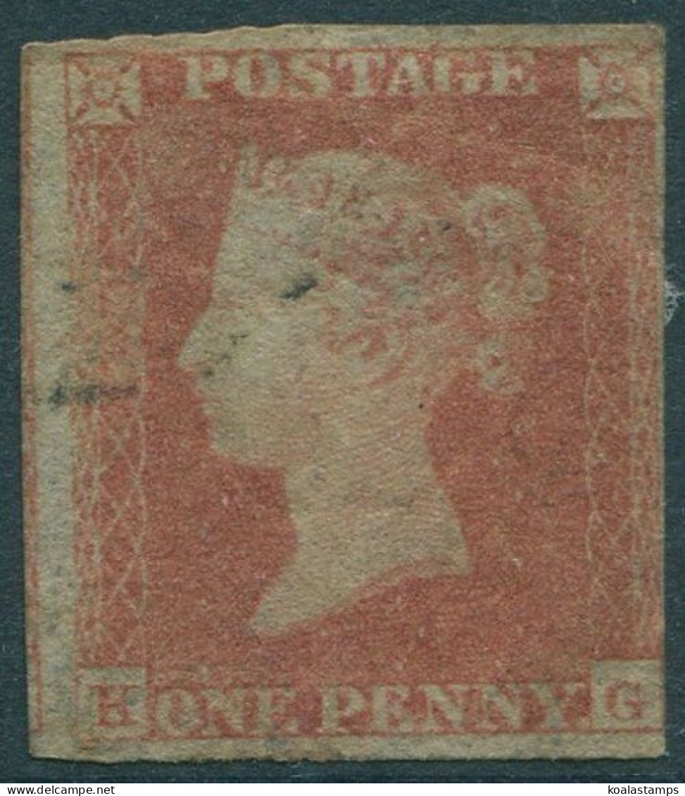 Great Britain 1854 SG12 1d Orange-brown QV **HG Imperf FU (amd) - Non Classés