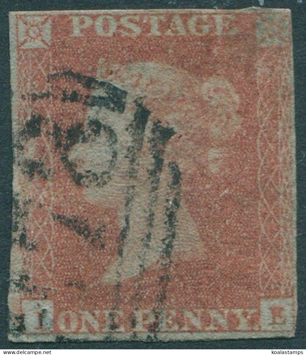 Great Britain 1854 SG8 1d Red-brown QV **IE Imperf FU (amd) - Unclassified