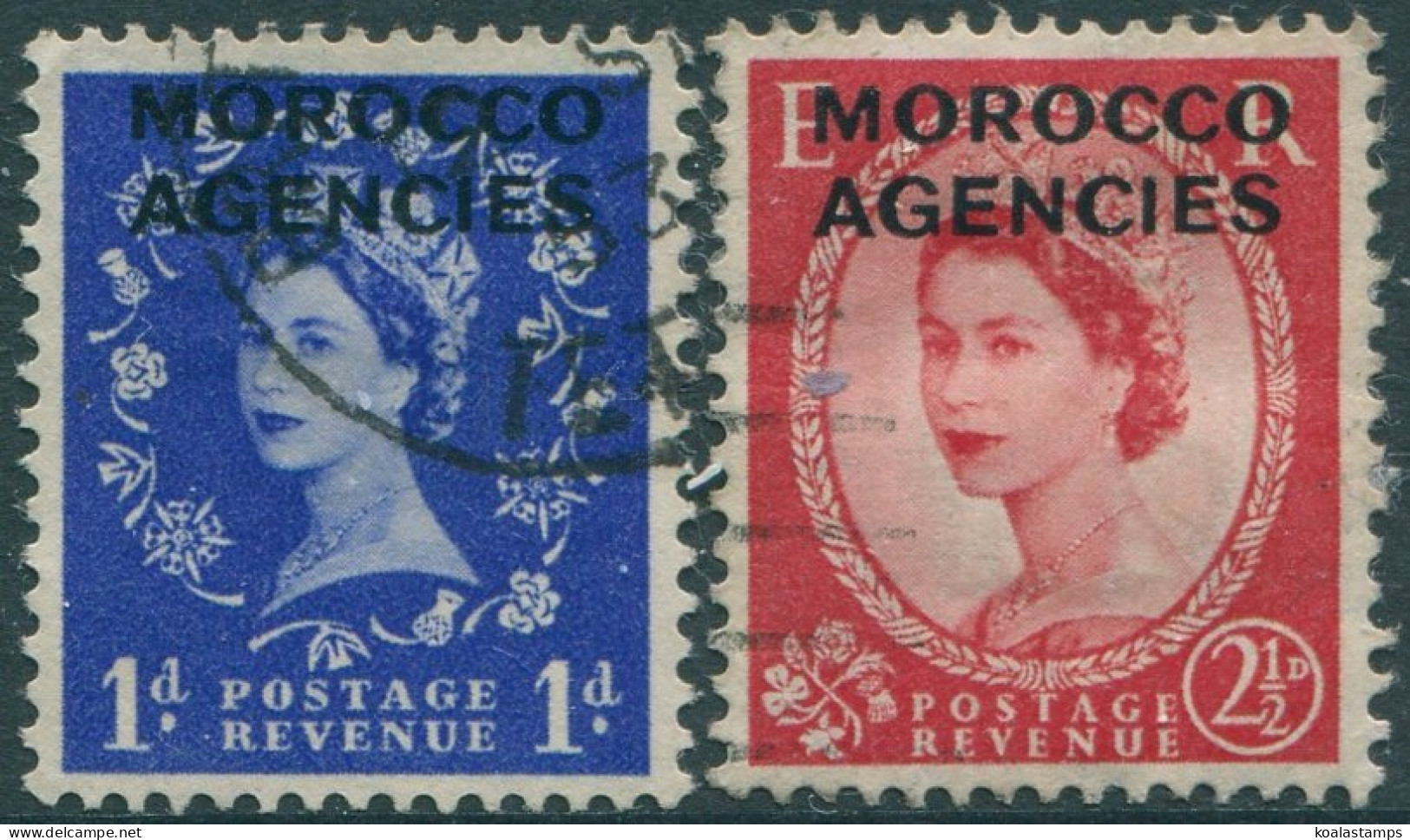 Morocco Agencies 1952 SG102-105 QEII (2) FU (amd) - Postämter In Marokko/Tanger (...-1958)