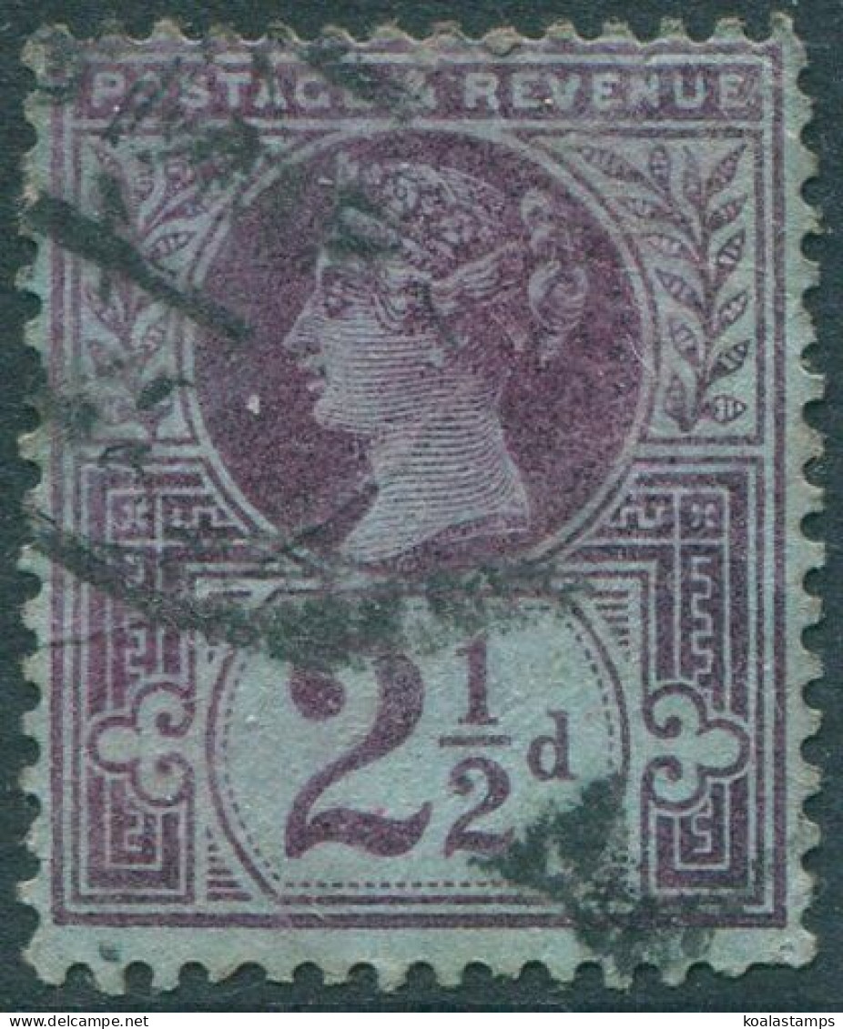 Great Britain 1887 SG201 2½d Purple/blue QV #2 FU (amd) - Andere & Zonder Classificatie