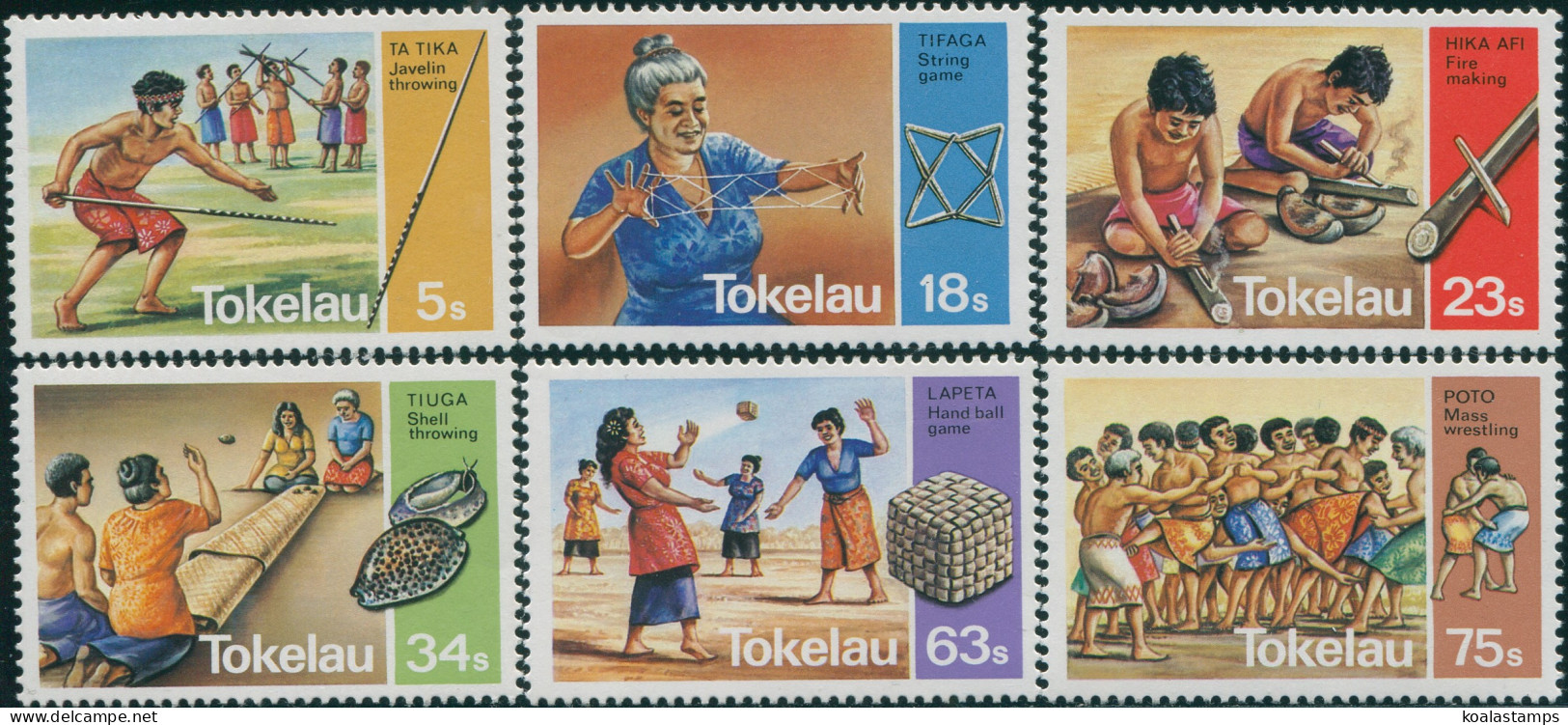 Tokelau 1983 SG97-102 Pastimes Set MNH - Tokelau