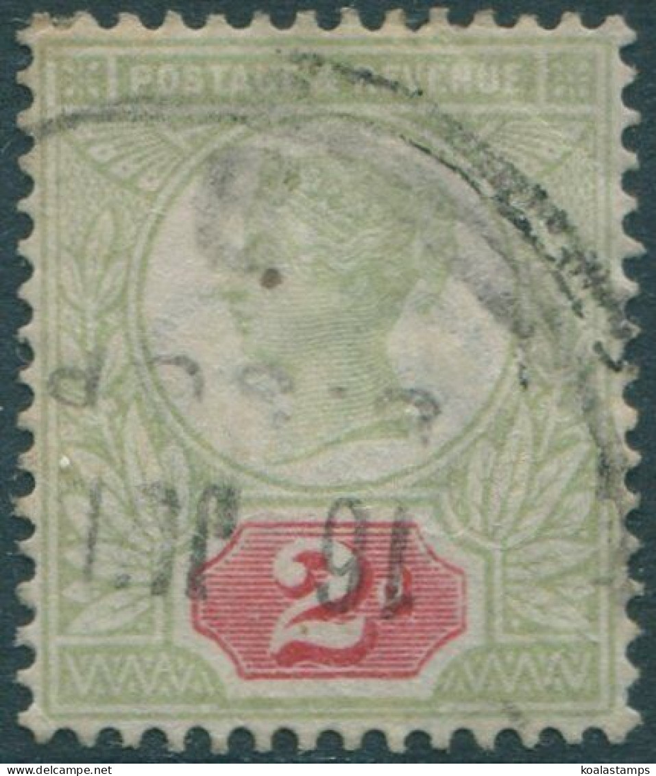 Great Britain 1887 SG200 2d Grey-green And Carmine QV #1 FU (amd) - Other & Unclassified